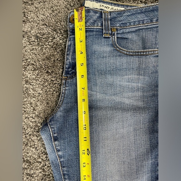 DKNY Jeans soho denim bootcut cotton spandex blue jeans women’s size 12R - Picture 13 of 14